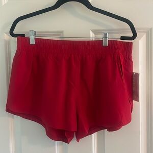 Red Workout Shorts